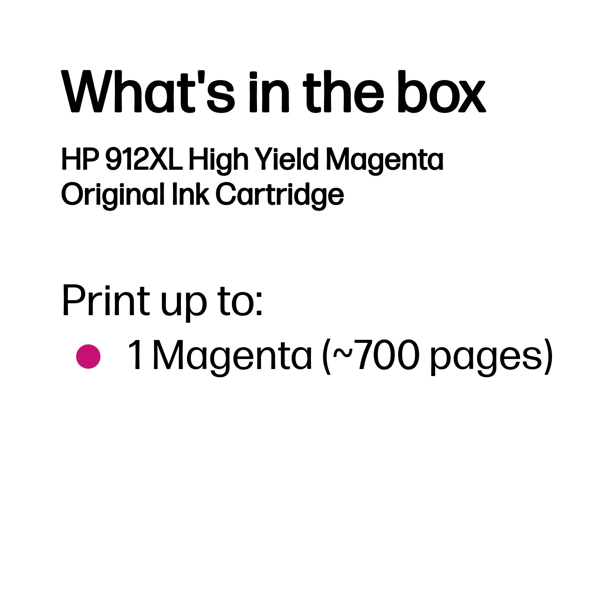 HP 912XL-mustekasetti, 9 ml, magenta