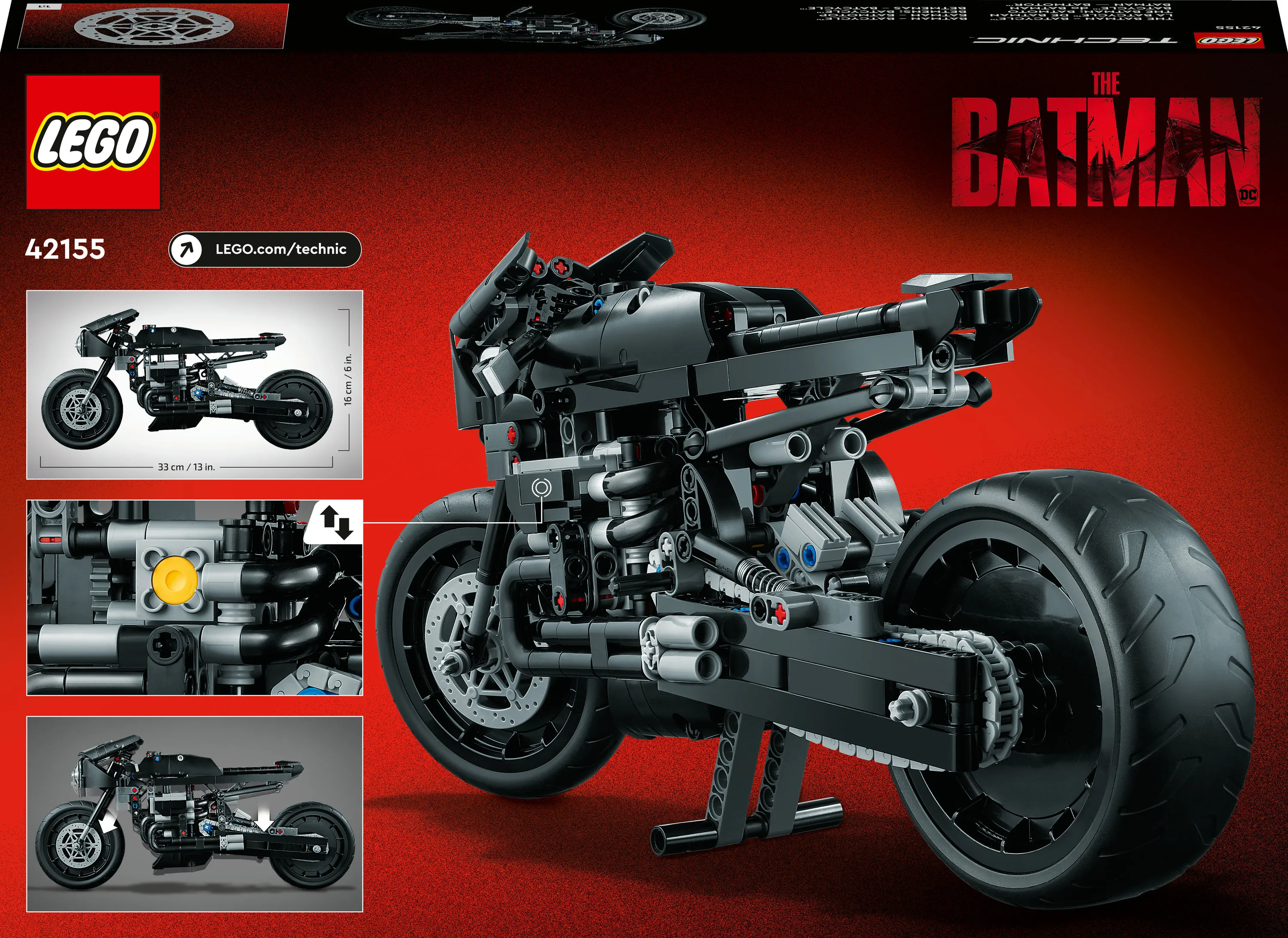 Lego Technic The Batman Batcycle 42155