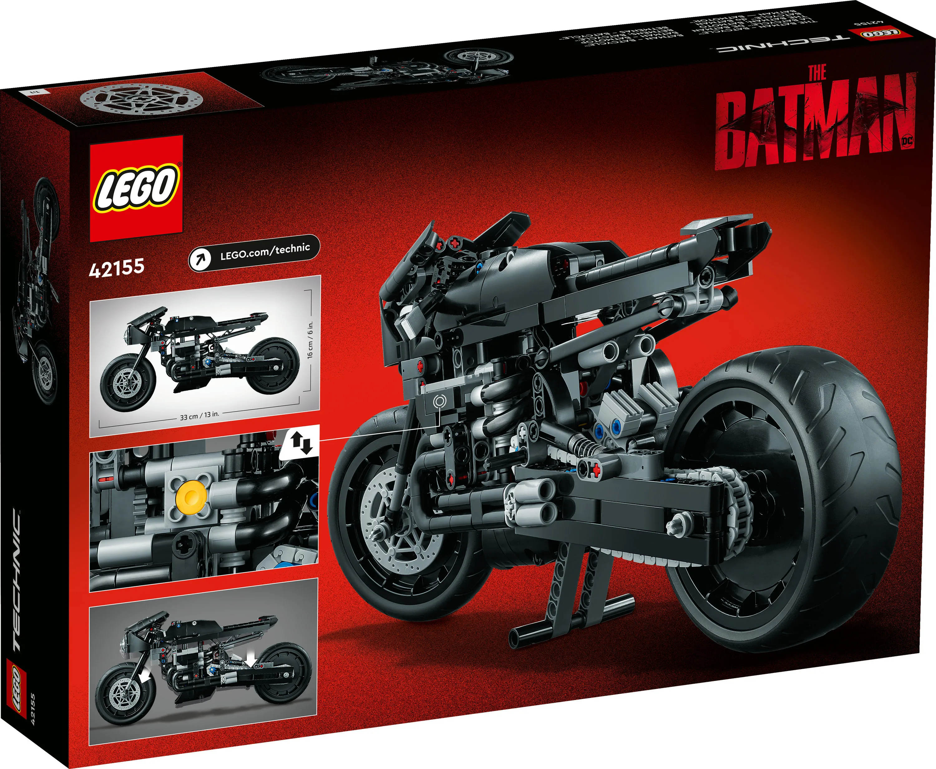 Lego Technic The Batman Batcycle 42155