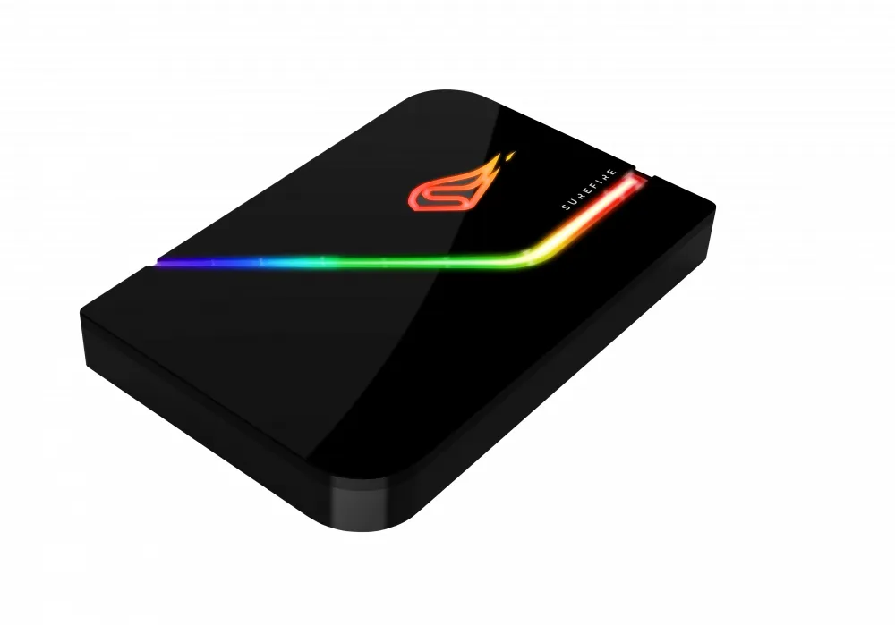 Surefire PyroDrive Gaming SSD USB 3.2 Gen 1 1Tt  -ulkoinen kovalevy, Musta
