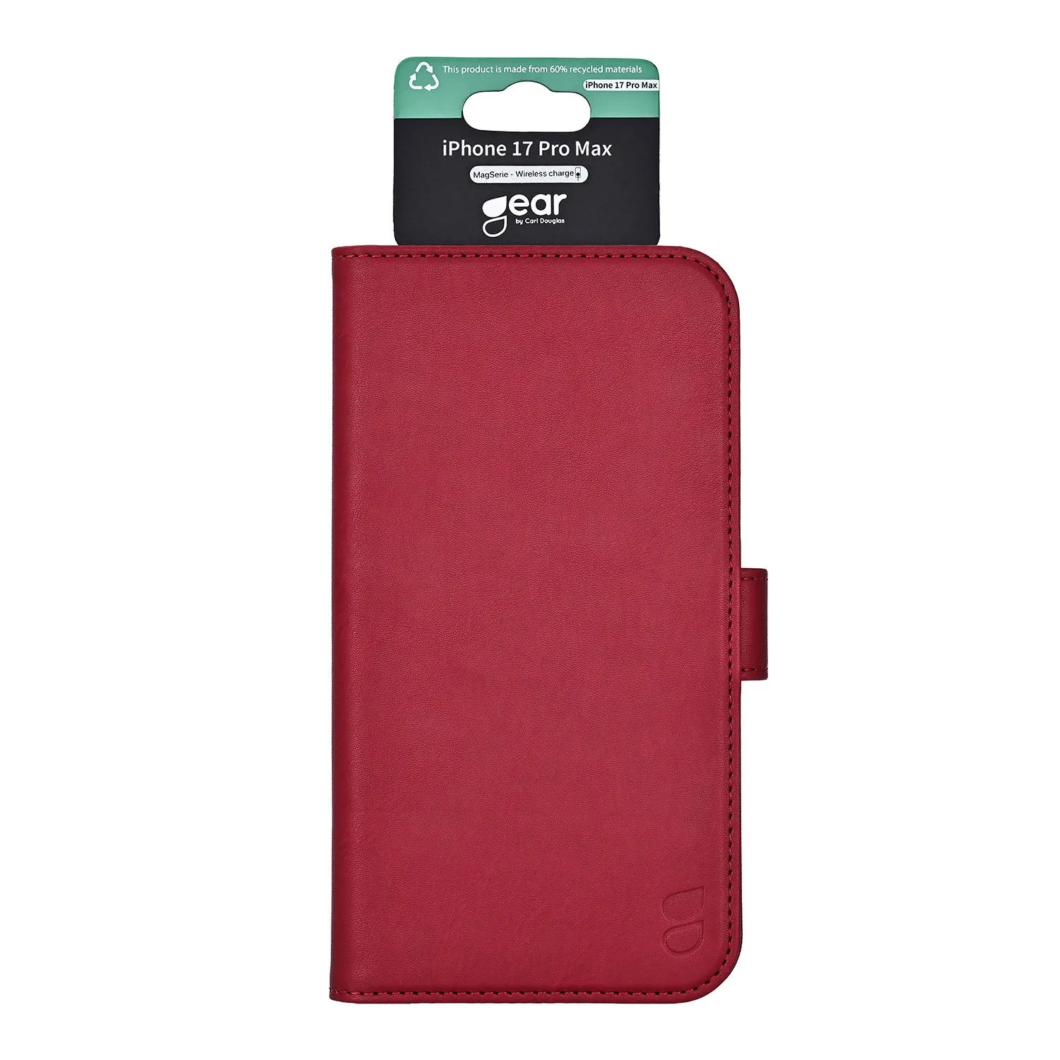 Gear Classic MagSerie iPhone 17 Pro Max - wallet case, Deep Red