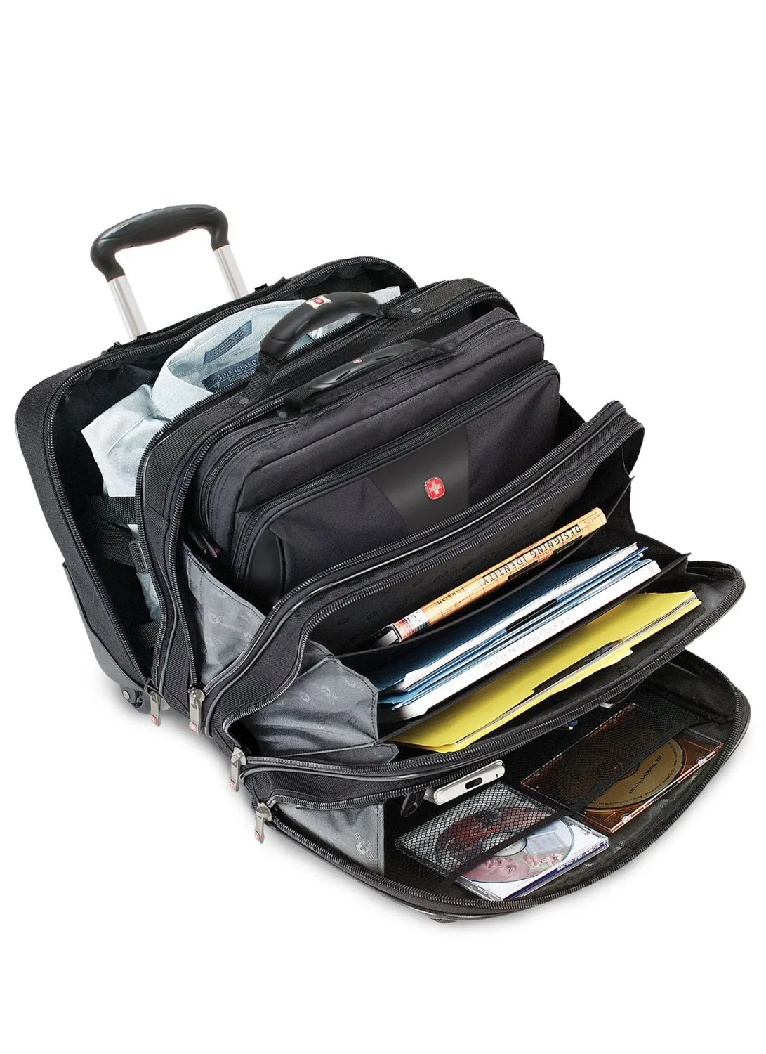 Wenger Patriot Wheeled - notebook bag, black, 17"