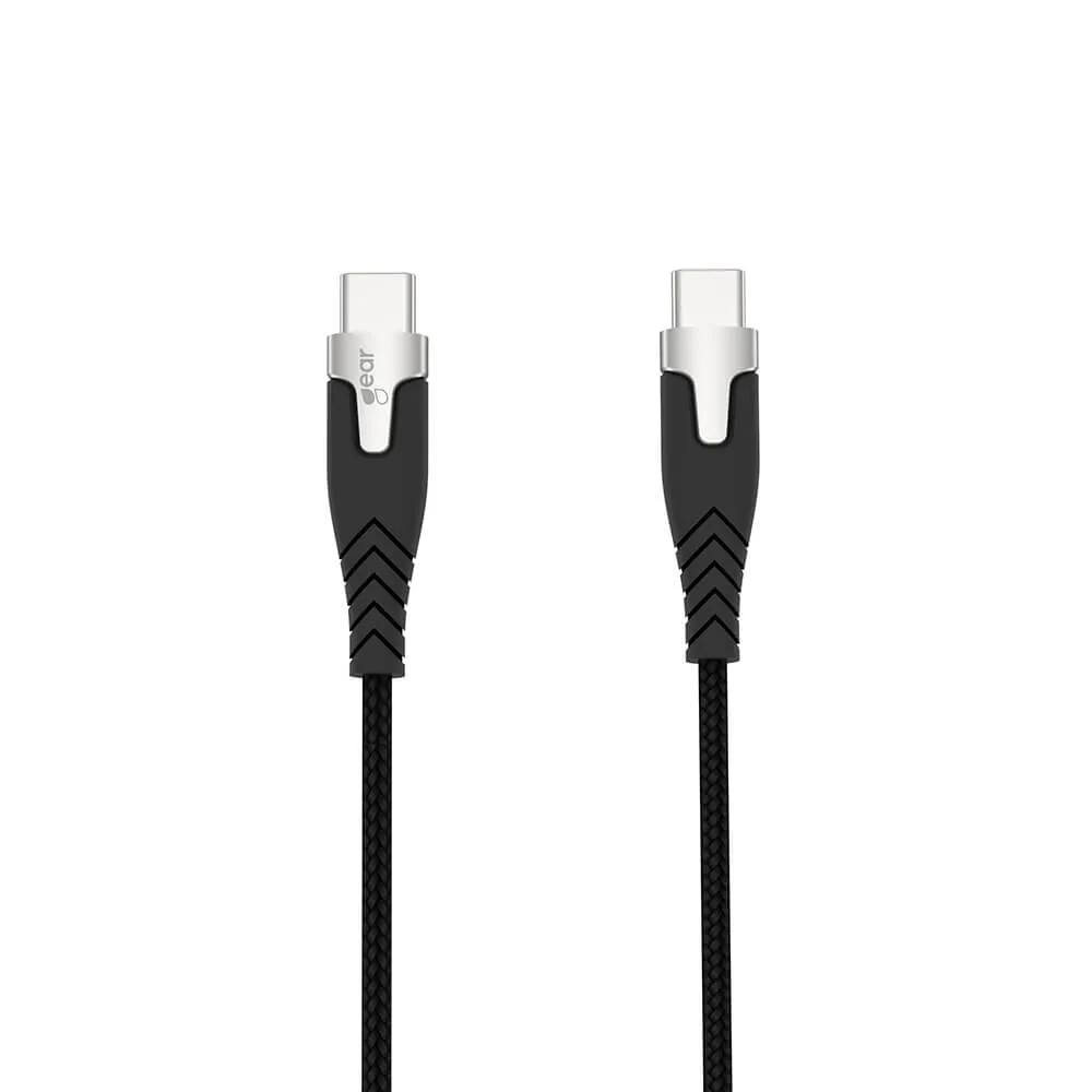 GEAR Pro USB-C -kaapeli, 60 W, 1,5 m, musta