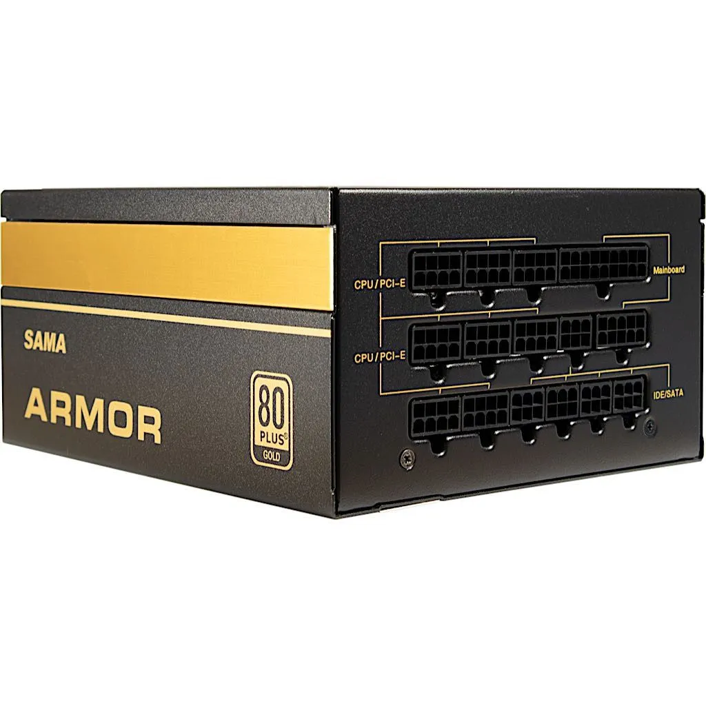 Inter-Tech SAMA FTX-850-B ARMOR 900W - Power supply, 80 Plus Gold