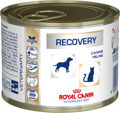 Royal Canin Veterinary Diet Recovery, V&aring;tfoder f&ouml;r hund och katt, Adult, 195 g