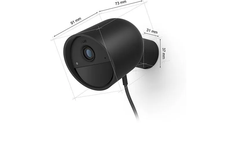HUE SECURE CAM WIRED BLACK EU 1PK