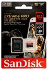 SanDisk Extreme PRO 512 Gt MicroSDXC UHS-I U3 V30 A2 -muistikortti + SD-adapteri