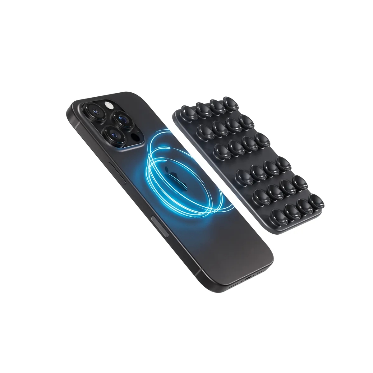 Epico Mag+ Suction Phone Holder MagSafe Compatible | Black | Versatile Use