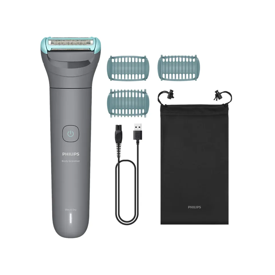 Philips Body Groomer 3000 Series BG3485/15 -vartalotrimmeri, harmaa