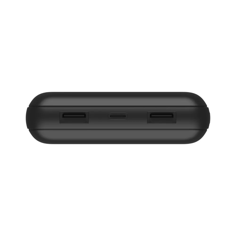 Belkin 20K Power Bank, USB-A & C 15w, Black