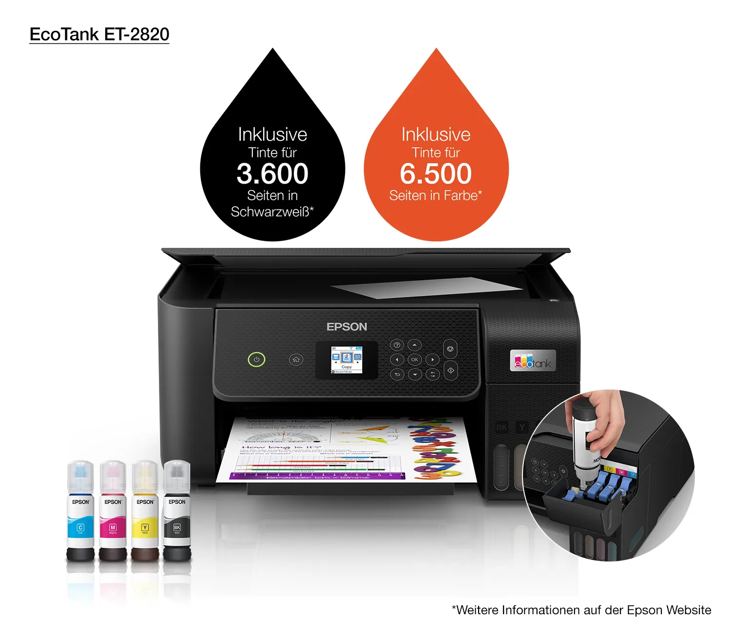 Epson Ecotank ET-2820 A4 - Inkjet All-in-One Printer
