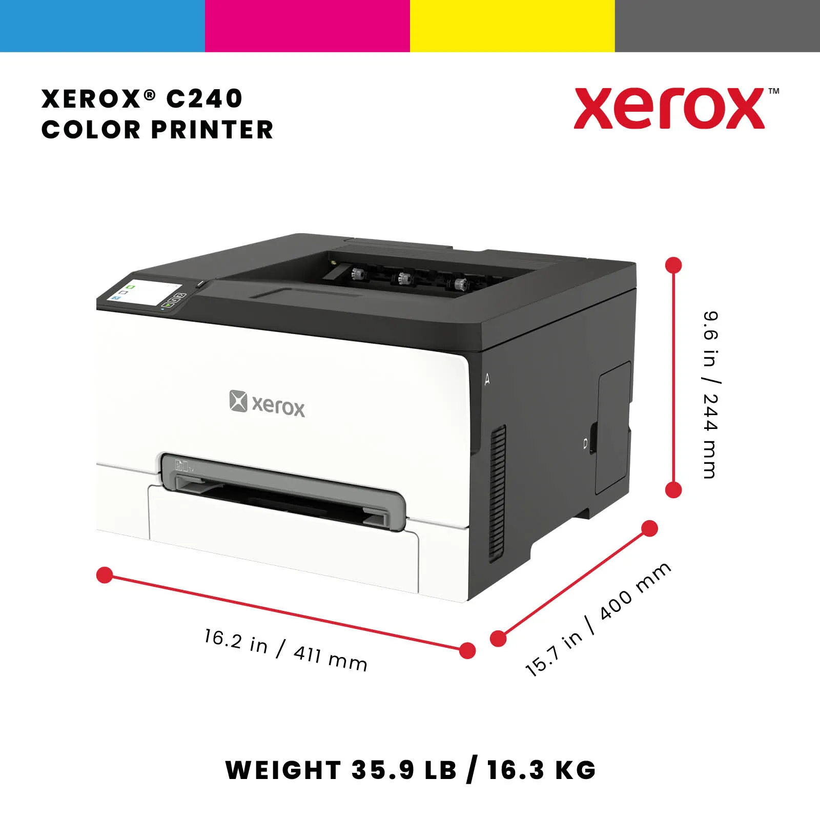 C240 A4 25ppm Wireless Duplex Printer PS