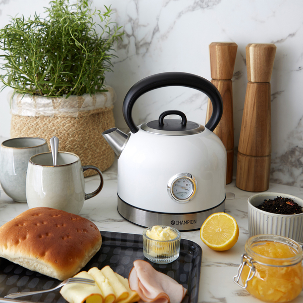 CHAMPION VK402 kettle, 1.7L, 2200W, Cream White