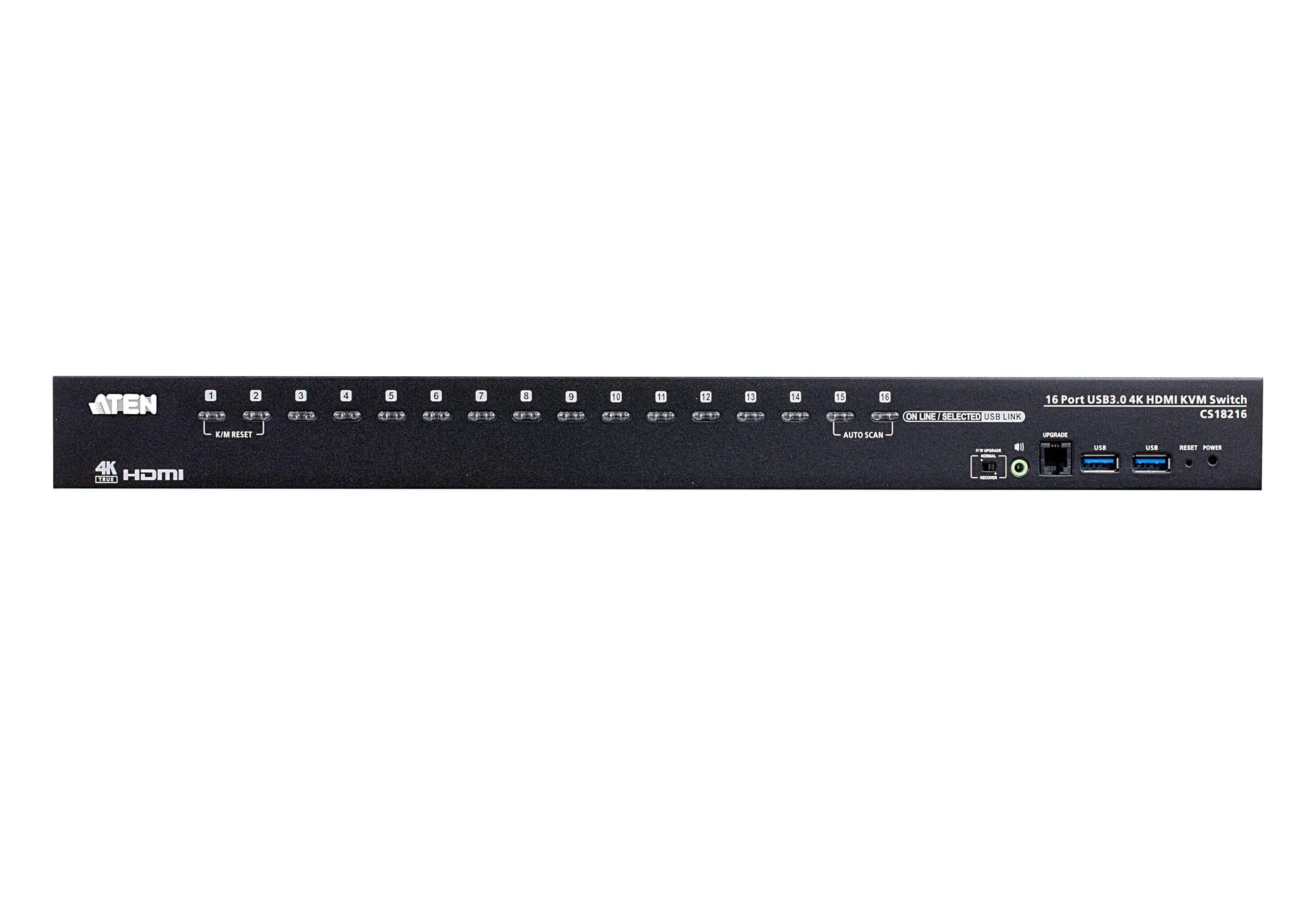 ATEN 16-Port USB True 4K HDMI KVM Switch with USB 3.0 Peripheral Suppo ATEN 16-Port USB True 4K HDMI KVM Switch with USB 3.0 Peripheral Suppo