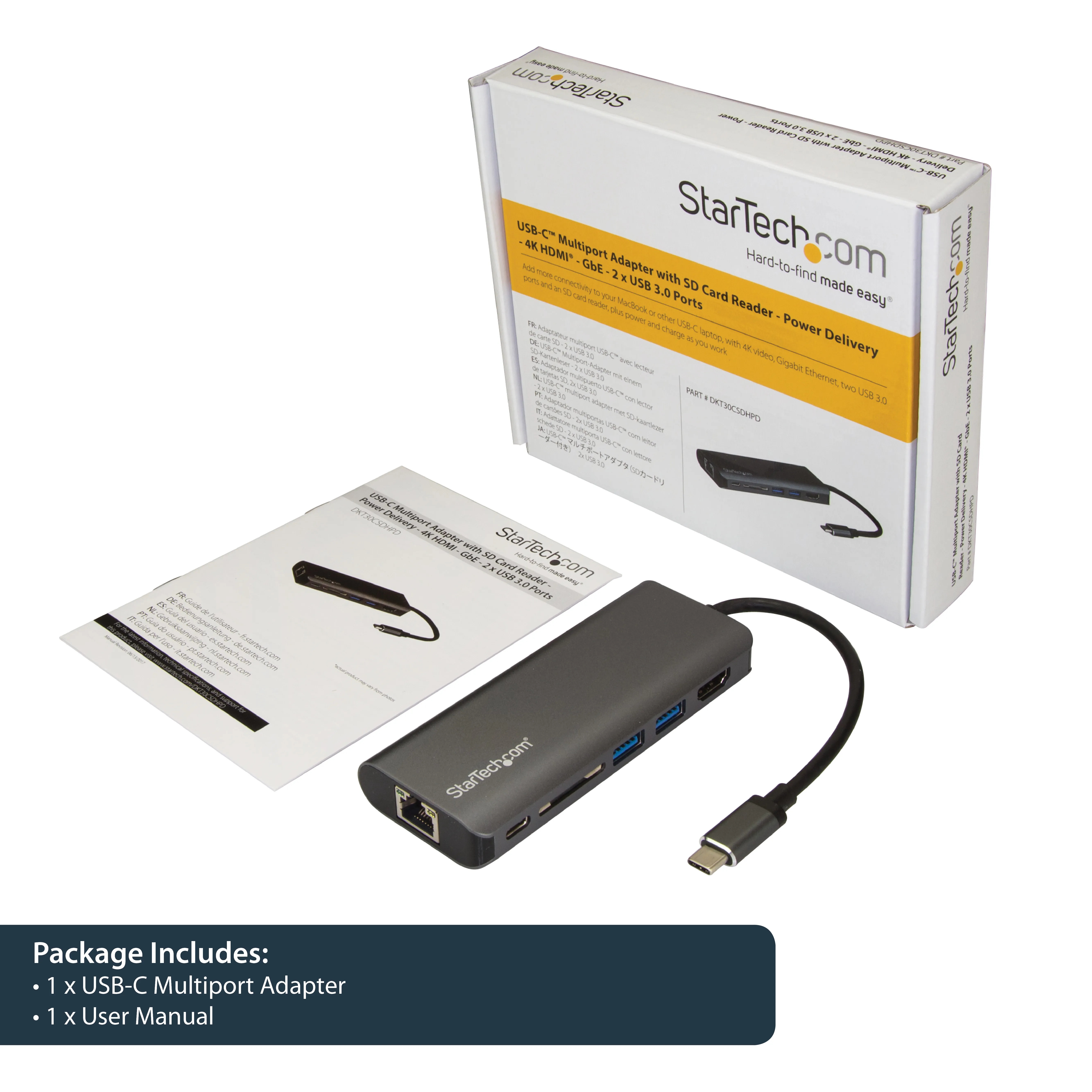 USB-C MULTIPORT ADAPTER W/ SD