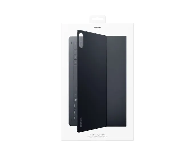 Samsung Book Cover Slim, Galaxy Tab S11 Ultra - tangentbordsskydd, Svart
