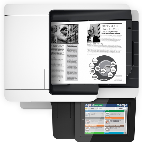 HP LaserJet Enterprise MFP M527dn Duplex, LAN, A4 - mono laser printer