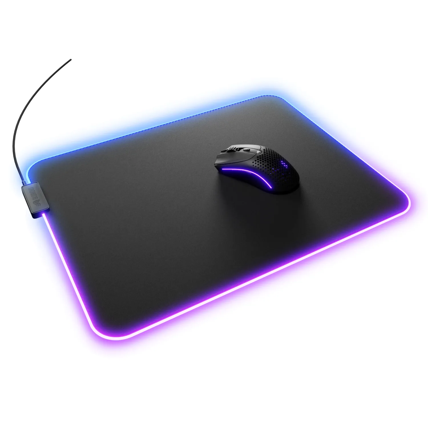 Glorious Pad 2 GLED XL - gaming mousepad, Black, 46x35cm