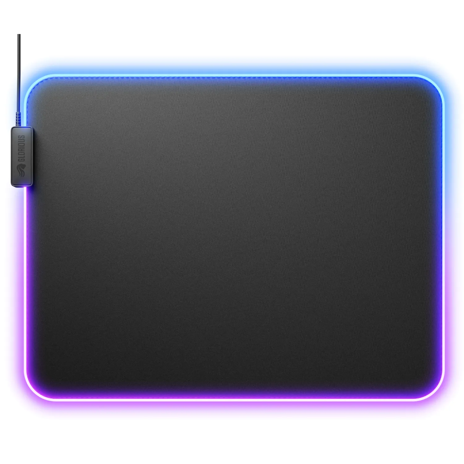 Glorious Pad 2 GLED XL - gaming mousepad, Black, 46x35cm