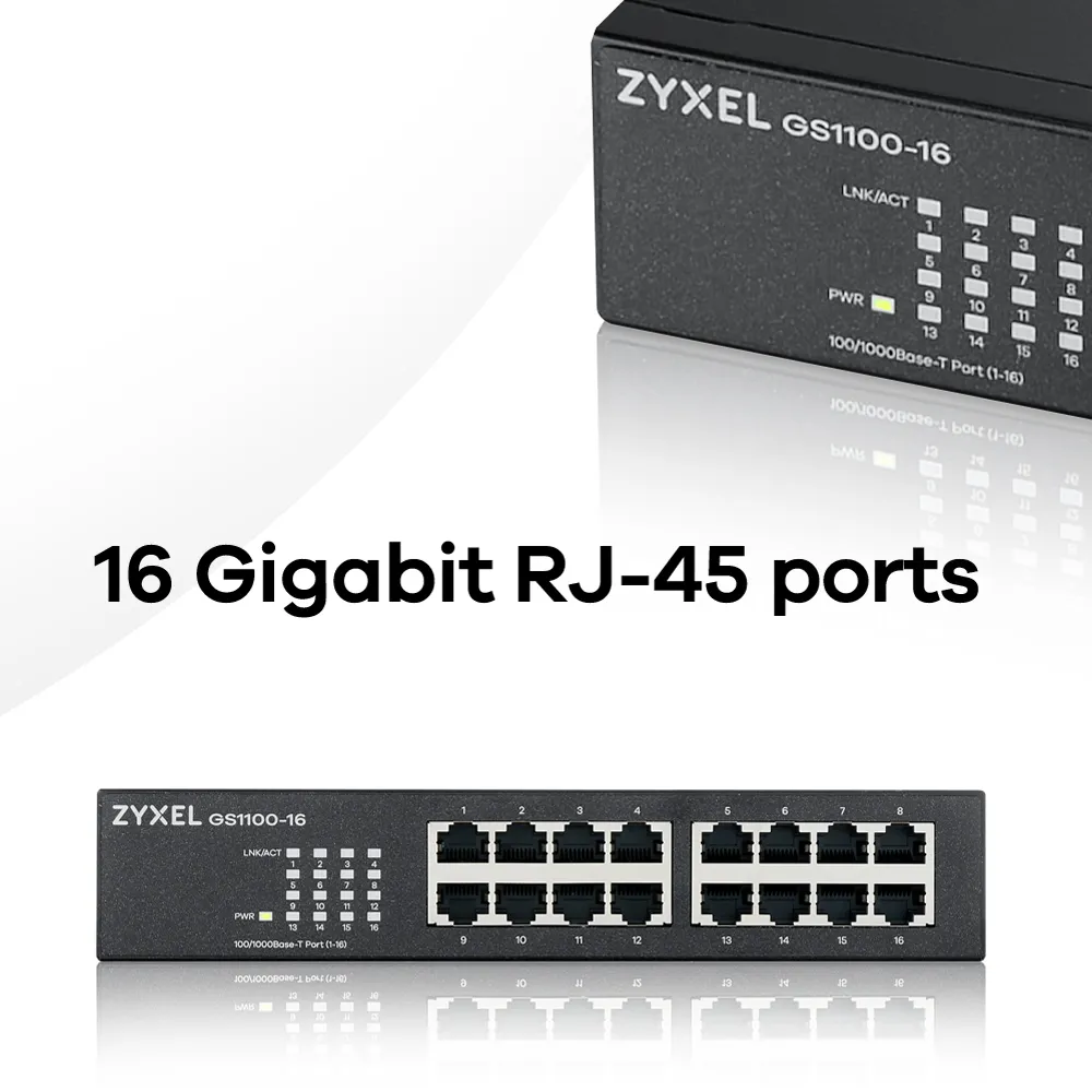 ZyXEL GS1100-16 v3 Network Switch