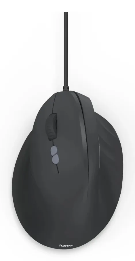 Hama ECM-500L -langallinen ergonominen hiiri, musta