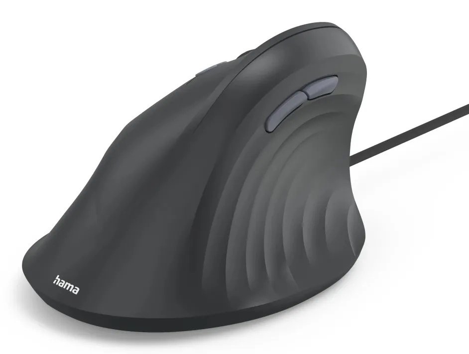 Hama ECM-500L -langallinen ergonominen hiiri, musta