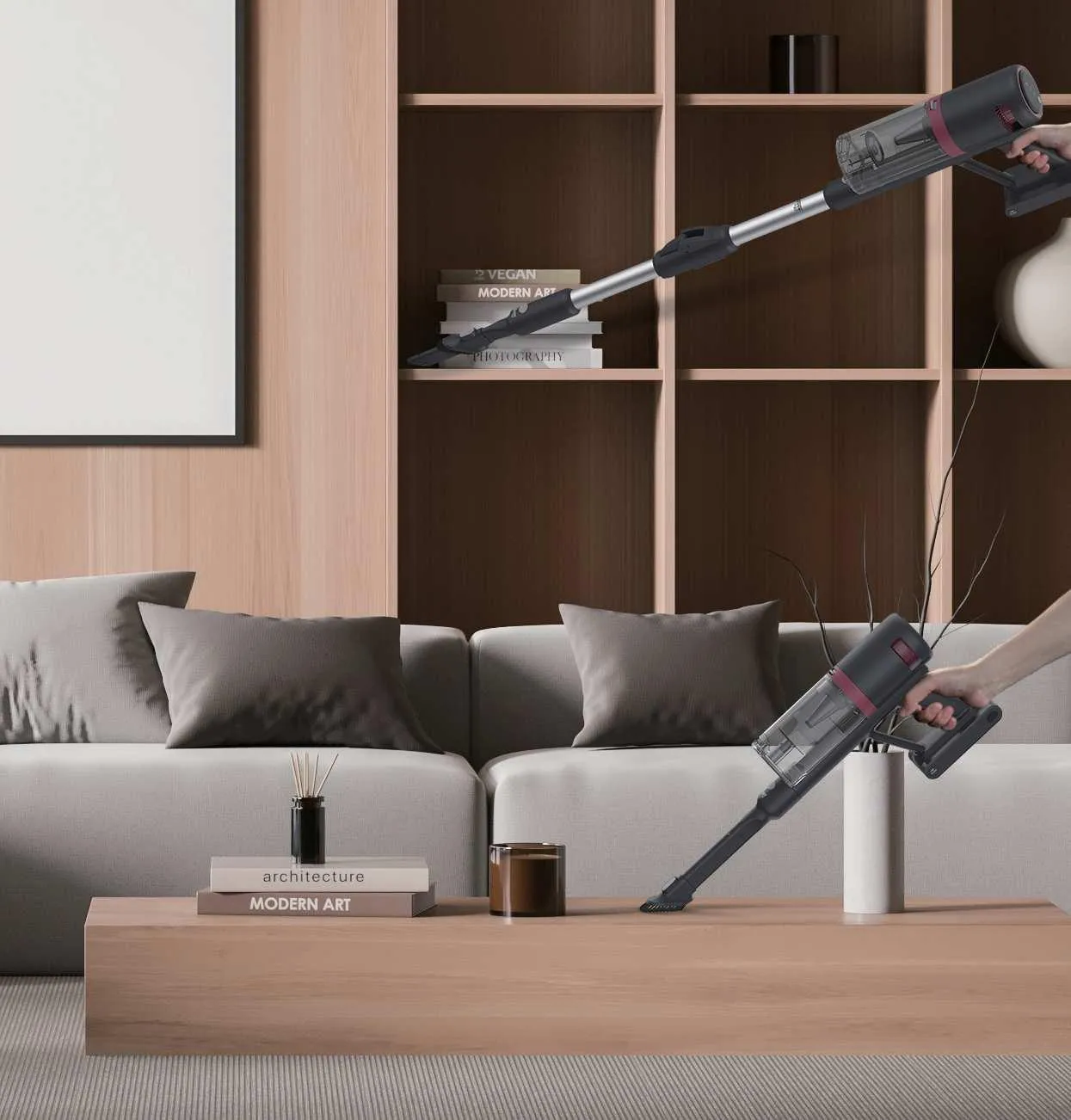 Hoover GO Flexi HFG10HX 011 -varsi-imuri, sinert&auml;v&auml;n harmaa