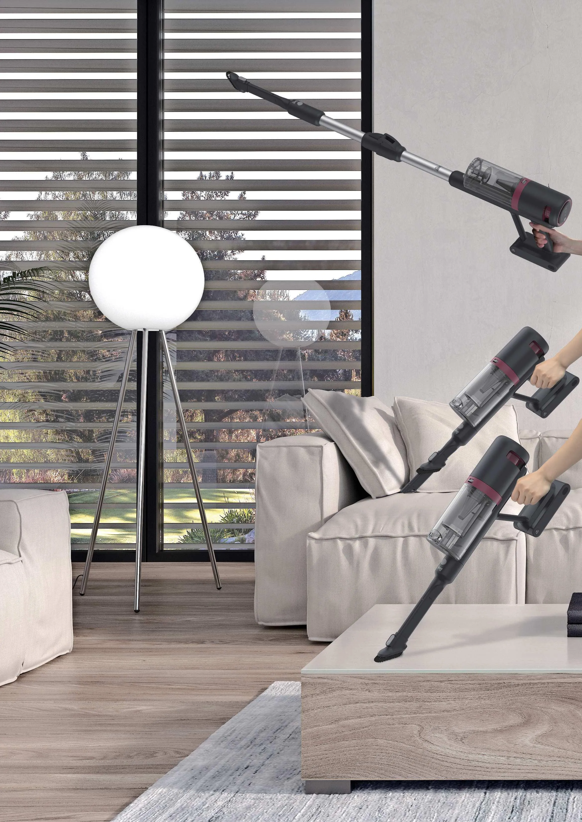 Hoover GO Flexi HFG10HX 011 -varsi-imuri, sinert&auml;v&auml;n harmaa