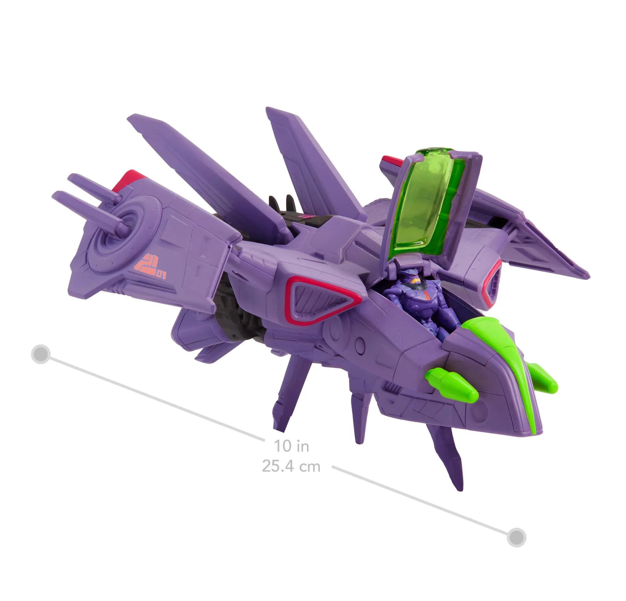 Mattel Disney Pixar Lightyear Hyperspeed Zurg Fighter Ship Toy Vehicle