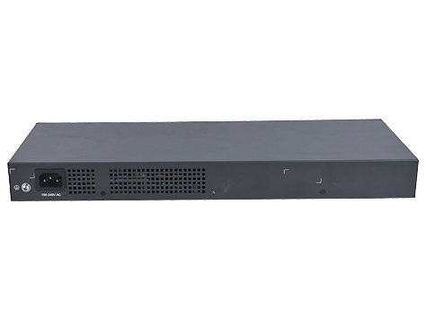 HPE 1910-24 Switch. 24x RJ45 autosensing 10/100TX porttia + 2x SFP/1000T dual-personality porttia . Sis 19" r&auml;kkiasennussarjan. Web-selain hallinta. Layer 3 sta