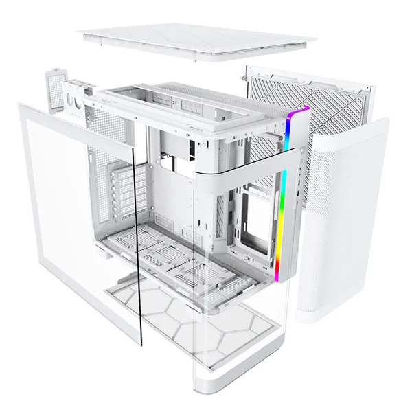 Montech King 95 - midi-tower, window, white