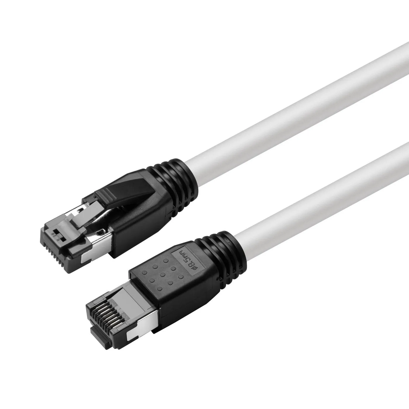 MicroConnect Cat8.1 S/FTP RJ45 0.5m Network Cable, White