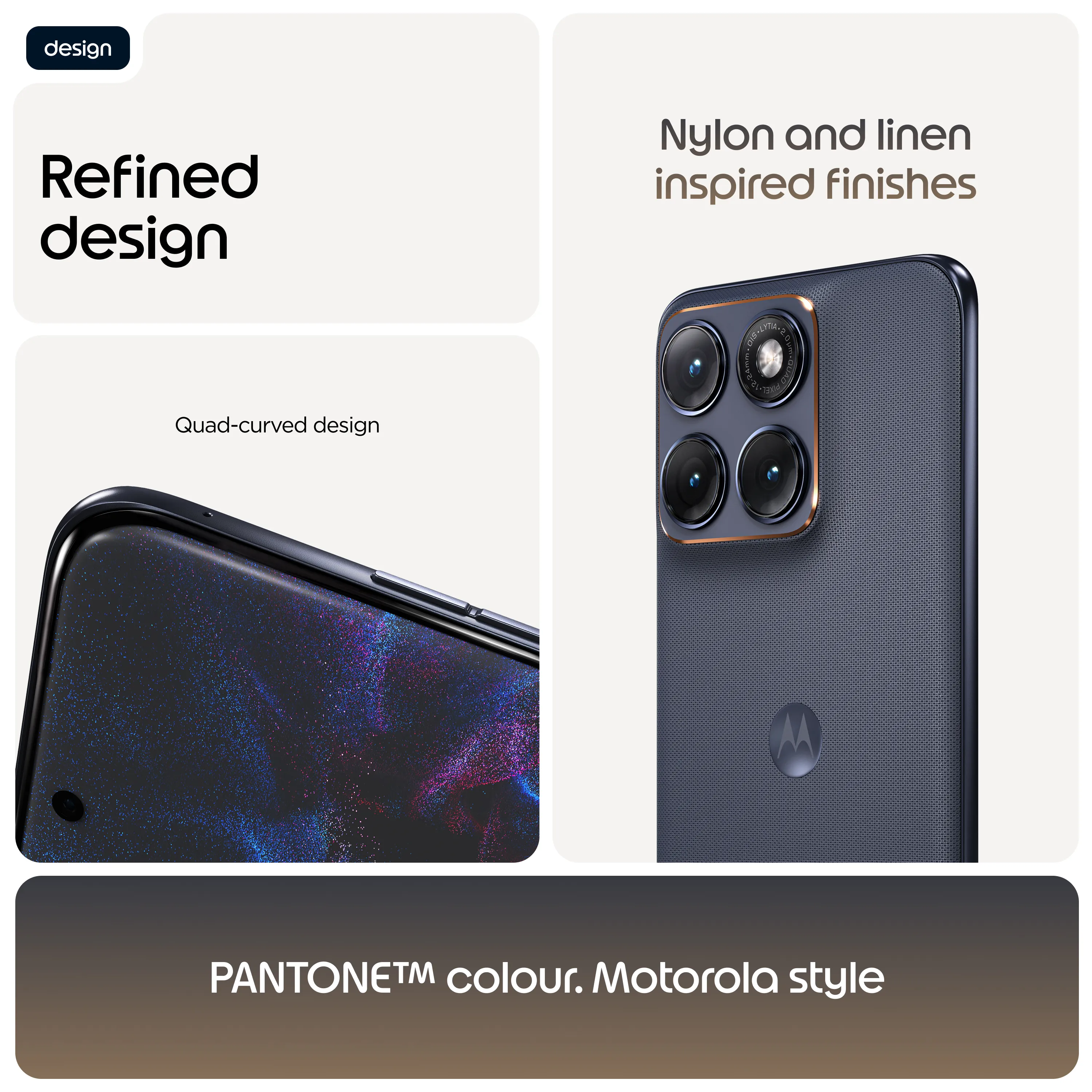 Motorola Edge 70 Fusion 8/256 Gt -puhelin, PANTONE Silhouette