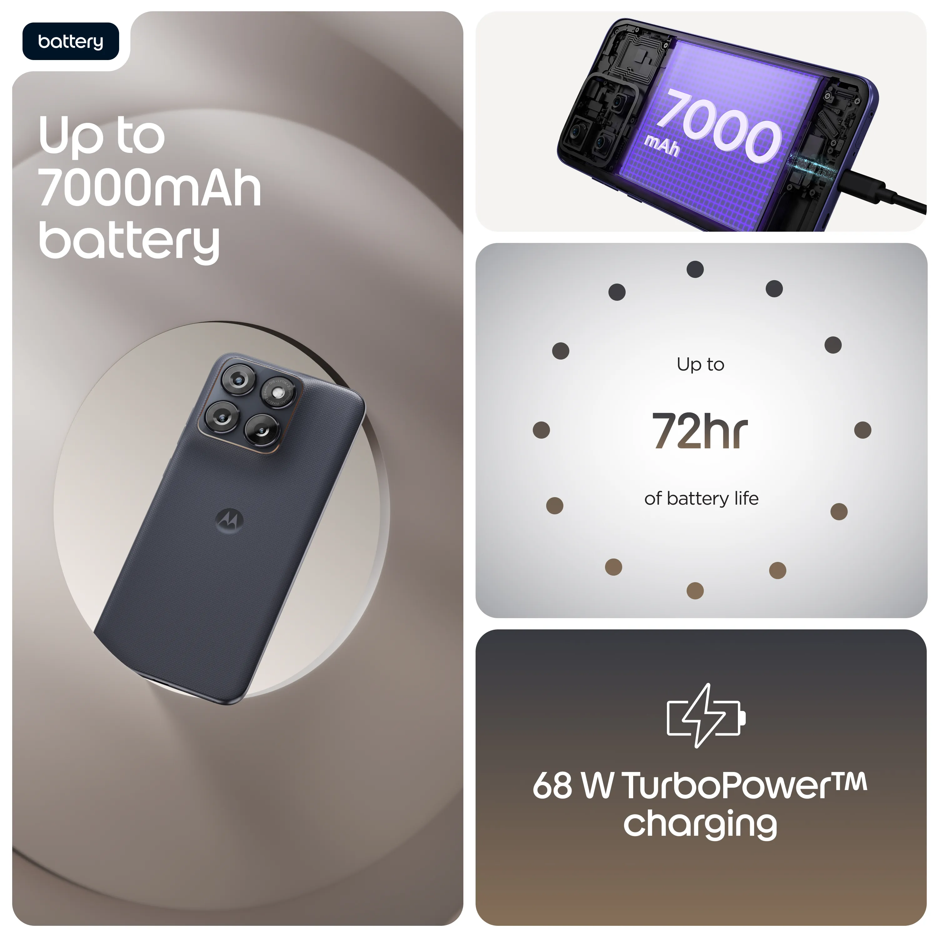 Motorola Edge 70 Fusion 8/256 Gt -puhelin, PANTONE Silhouette