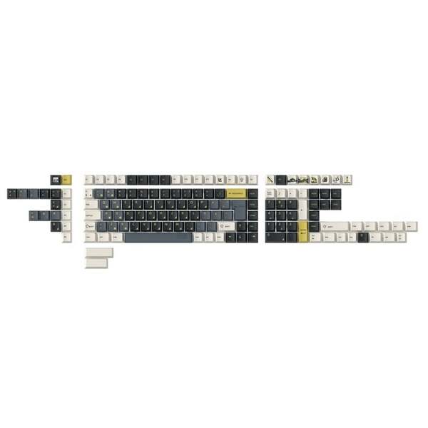Keychron PBT Retro Garage PBT-113-BO Keycap Set, MX-style, Black