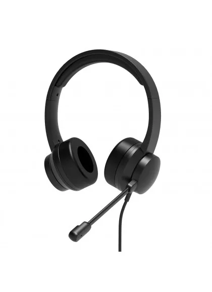 Port Designs Comfort Office USB Stereo - headset with Microphone (USB-C & USB-A)