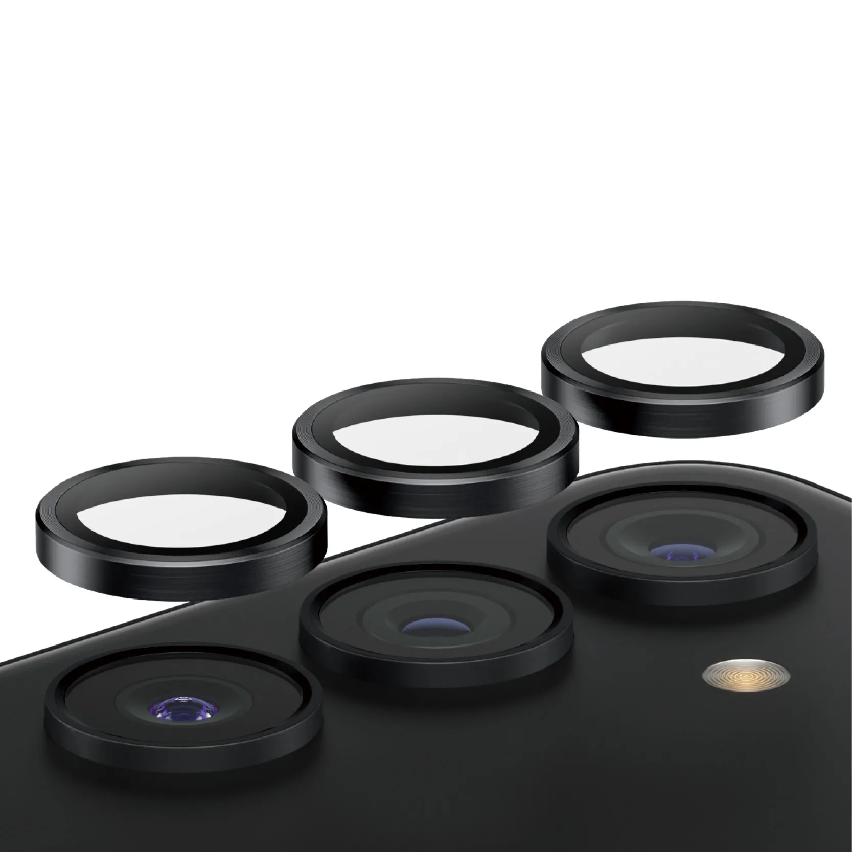 PanzerGlass Hoops Galaxy S24 / S23 / S23+ Camera Lens Protector, Black