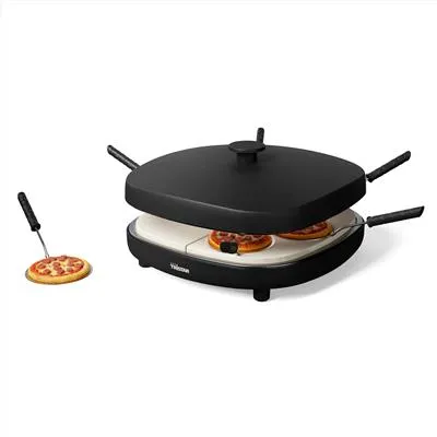 Tristar PZ-9176 Pizza Family 6 Pizza Maker, 1200 W, Black