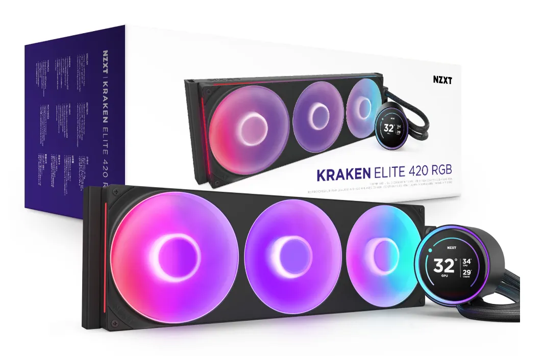 NZXT Kraken 420 Elite V2 -nestej&auml;&auml;hdytysj&auml;rjestelm&auml;