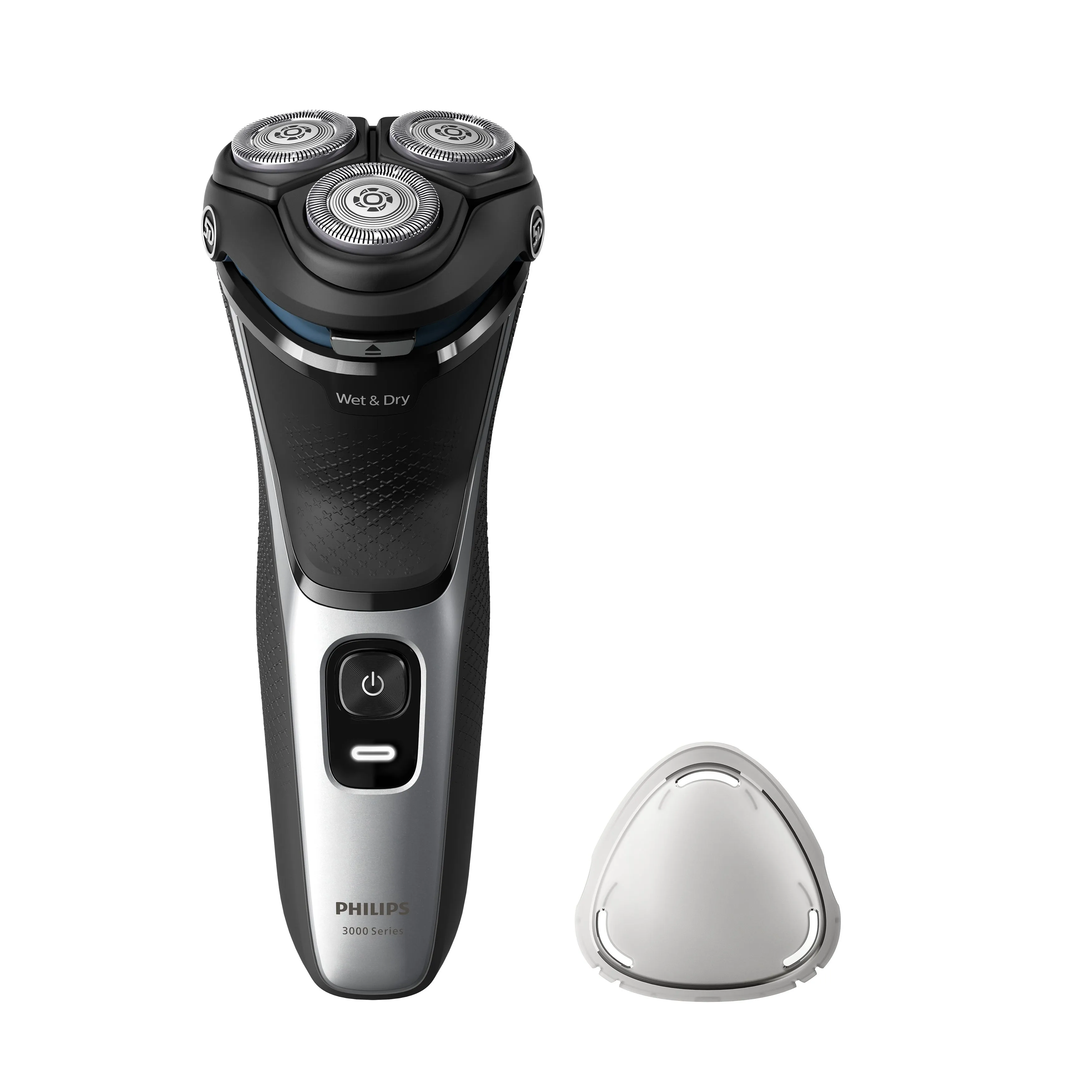 Philips Shaver 3000 Series S3143/00 Wet & Dry -parranajokone, musta ja hopea