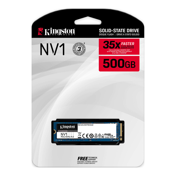 Kingston NV1 500 Gt M.2 PCIe 3.0 x4 NVMe -SSD-levy