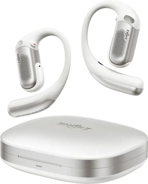 Shokz OpenFit Pro tr&aring;dl&ouml;sa in-ear h&ouml;rlurar, vit