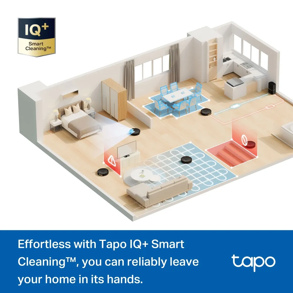 TP-Link Tapo RV30 Max Plus - robot vacuum cleaner &amp; Mop + Smart Auto-Empty Dock