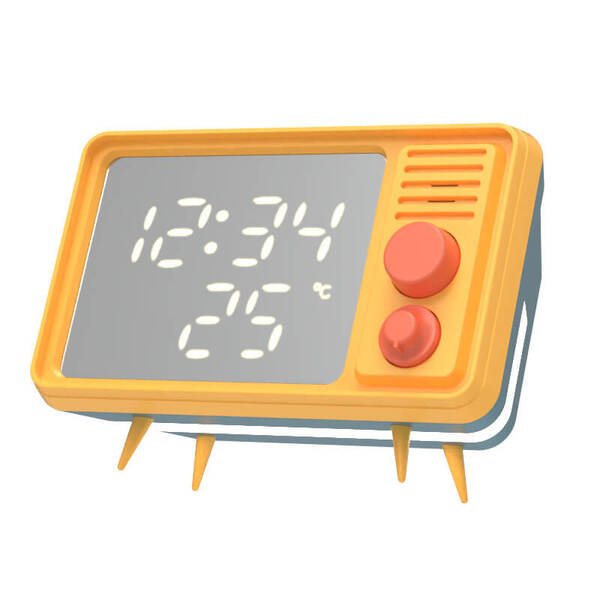 MOB TVC-80 - alarm clock, yellow