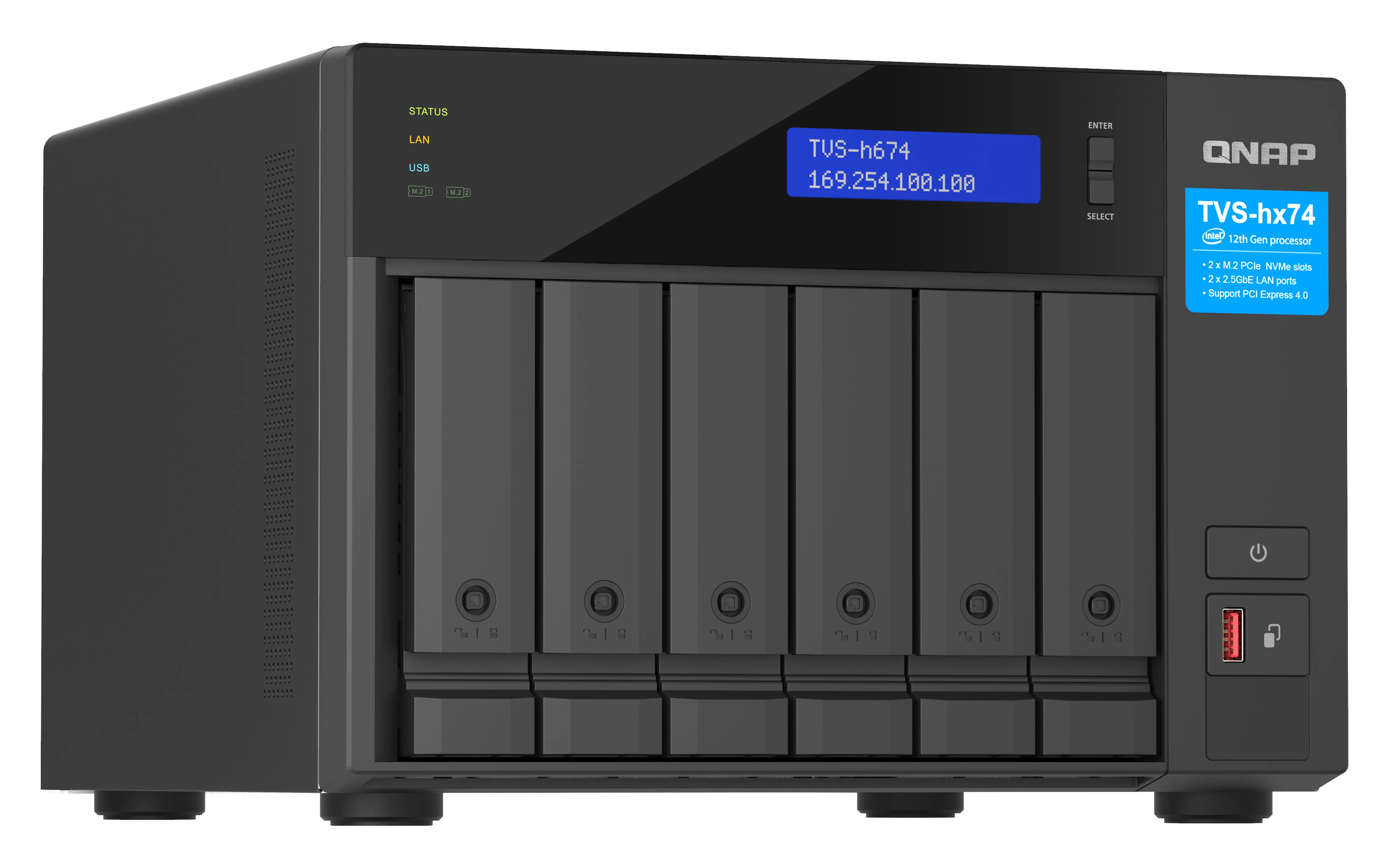 6bay QuTS hero NAS Intel C i3-12100 4c