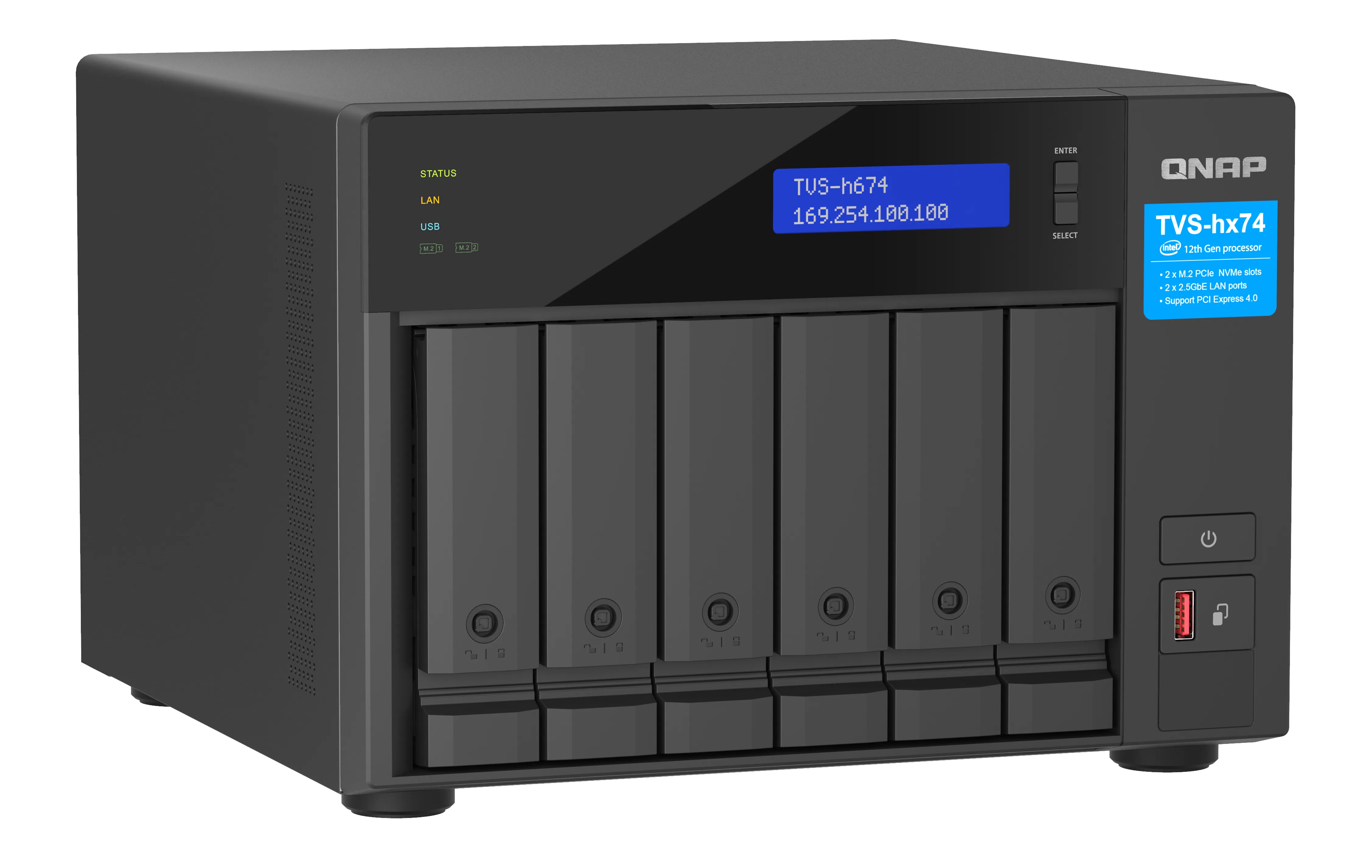 6bay QuTS hero NAS Intel C i3-12100 4c