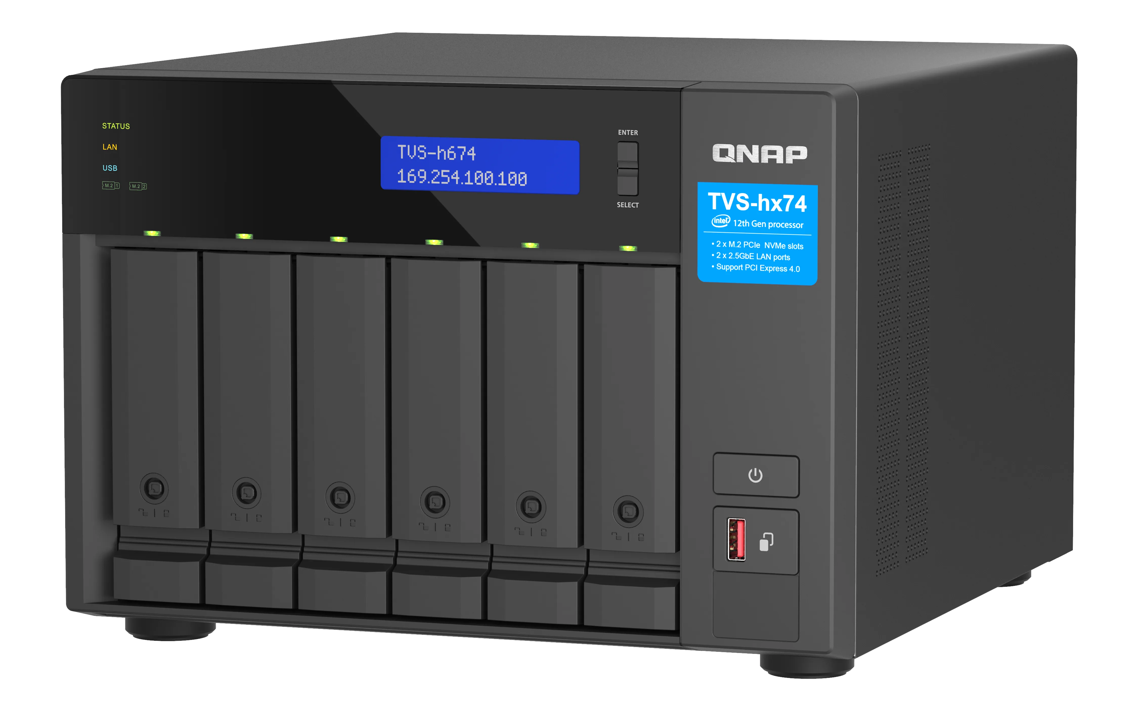 6bay QuTS hero NAS Intel C i3-12100 4c