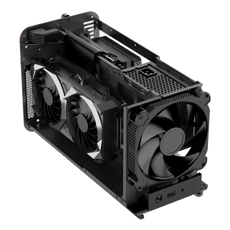 Jonsbo V11 -mini-ITX - case, silver, PCI-E 4.0