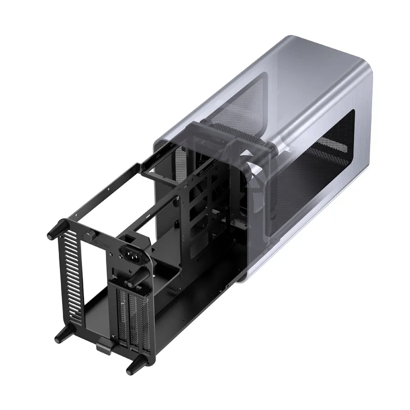 Jonsbo V11 -mini-ITX - case, silver, PCI-E 4.0