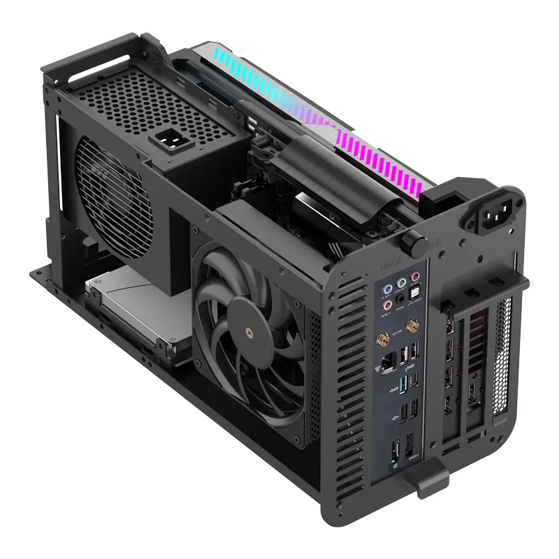 Jonsbo V11 -mini-ITX - case, silver, PCI-E 4.0